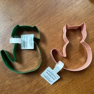 Wondershop at Target Dog and Cat Cookie Cutters Stainless Steel Set of 2 NWT